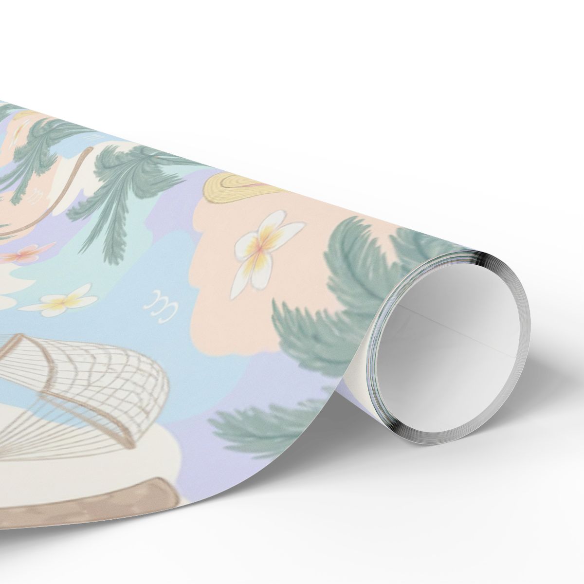 Vibrant Beach and Floral Theme Decorative Wrap Product