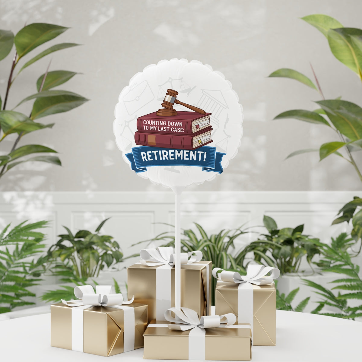 Counting Down Last Case Retirement Law Celebration | Retirement! | Celebrate end of law career 11in or 22in Mylar Ballon - Retiree Gifts Retirement Party
