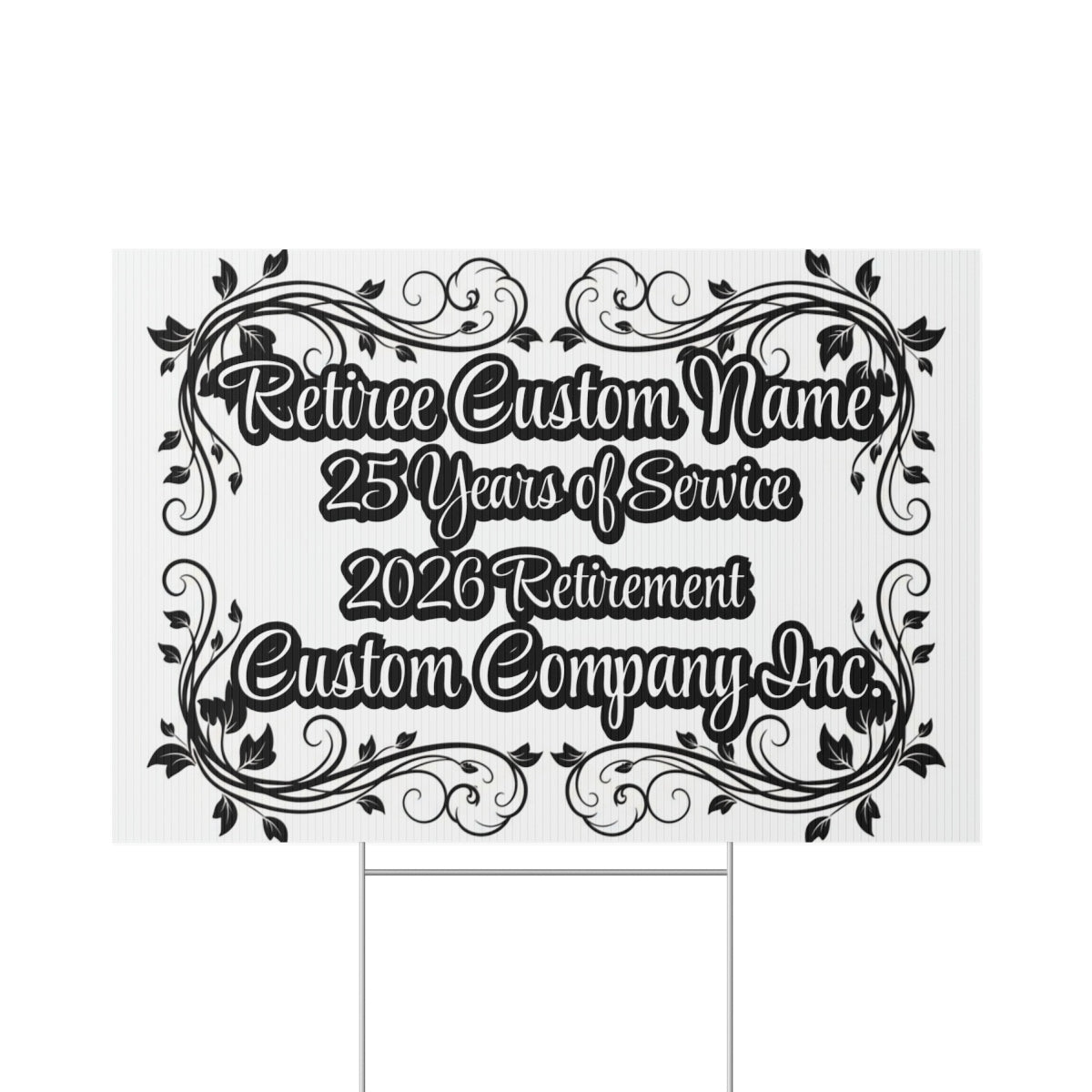 Retiree Custom Name 2026 Retirement Yard Sign product