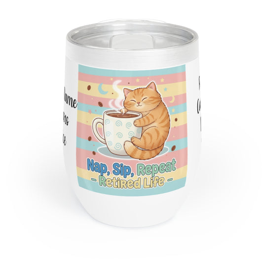 Nap Sip Repeat Retired Life Cat Themed Mug product