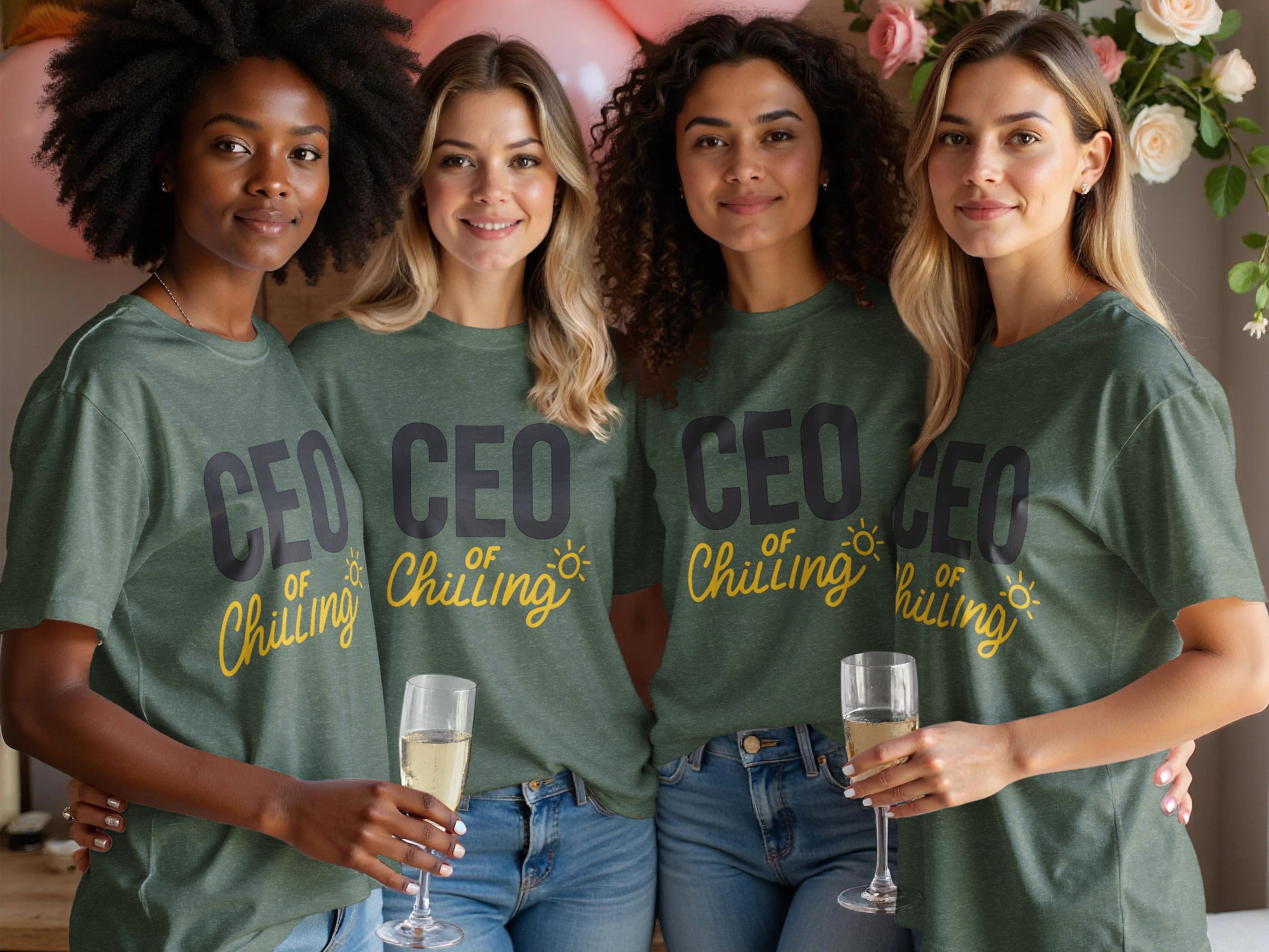CEO of Chilling | Retire in Style with Dark Heather Color Bella T-Shirts - Retiree Gifts Retirement Party