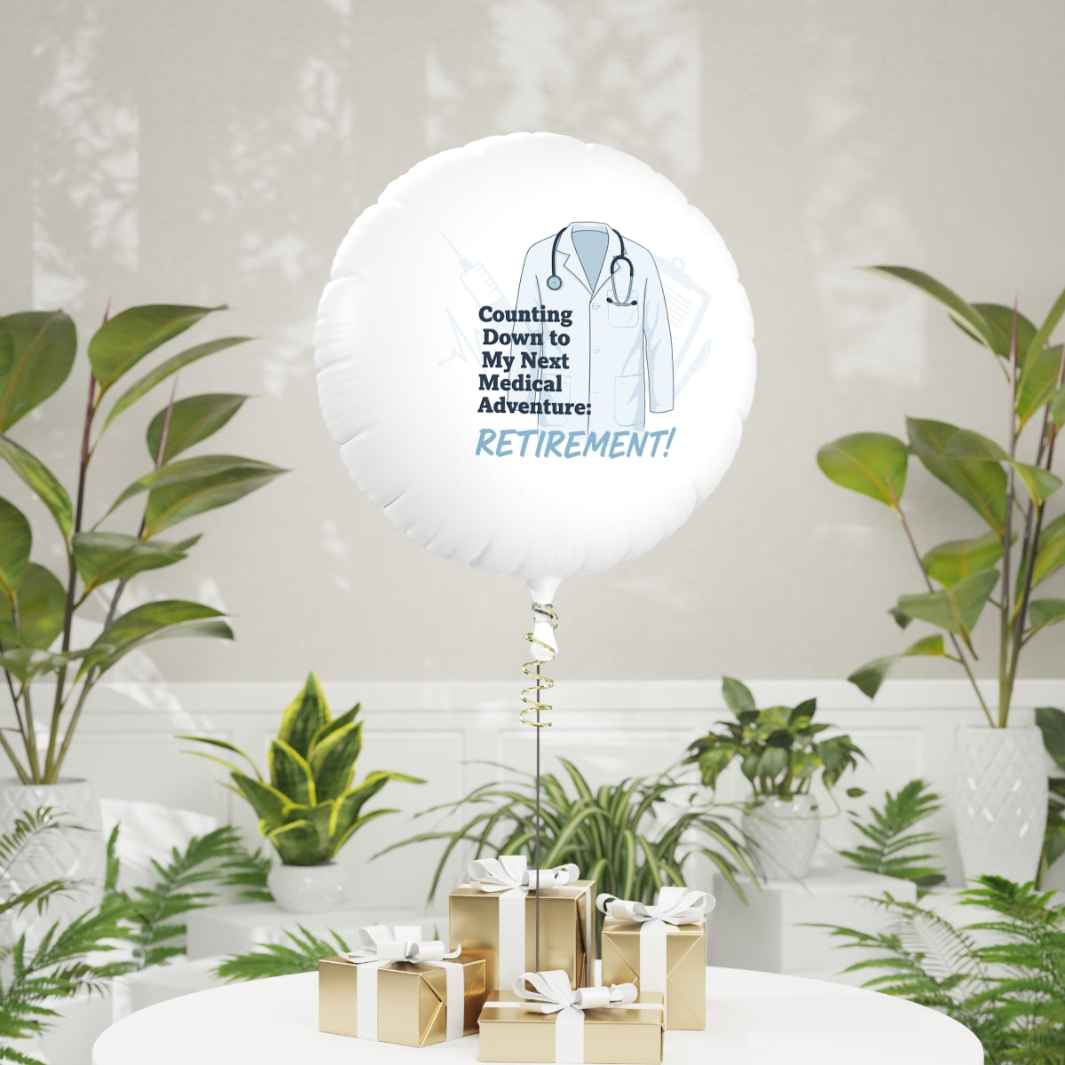 Counting Down to My Next Medical Adventure Retirement | Retirement! | Delightful retirement themed 11in or 22in Mylar Ballon - Retiree Gifts Retirement Party