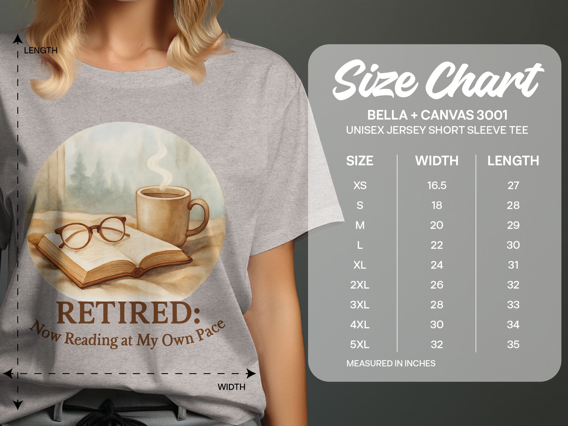 Retired Now Reading at My Own Pace | Warm Scene Soft Color Bella T-Shirts - Retiree Gifts Retirement Party