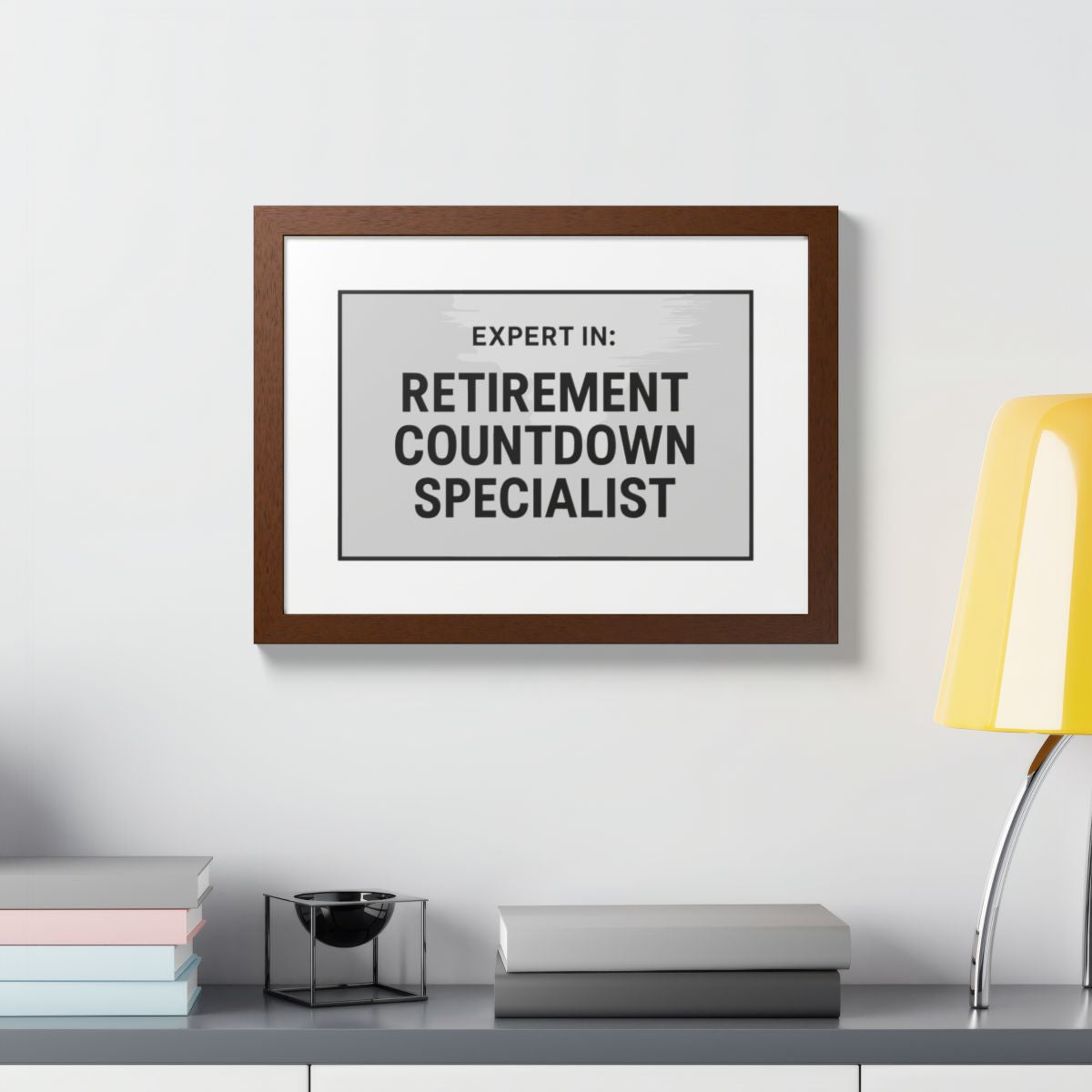 Expert In Retirement Countdown Specialist Silver Design Framed Art Posters - Retiree Gifts Retirement Party