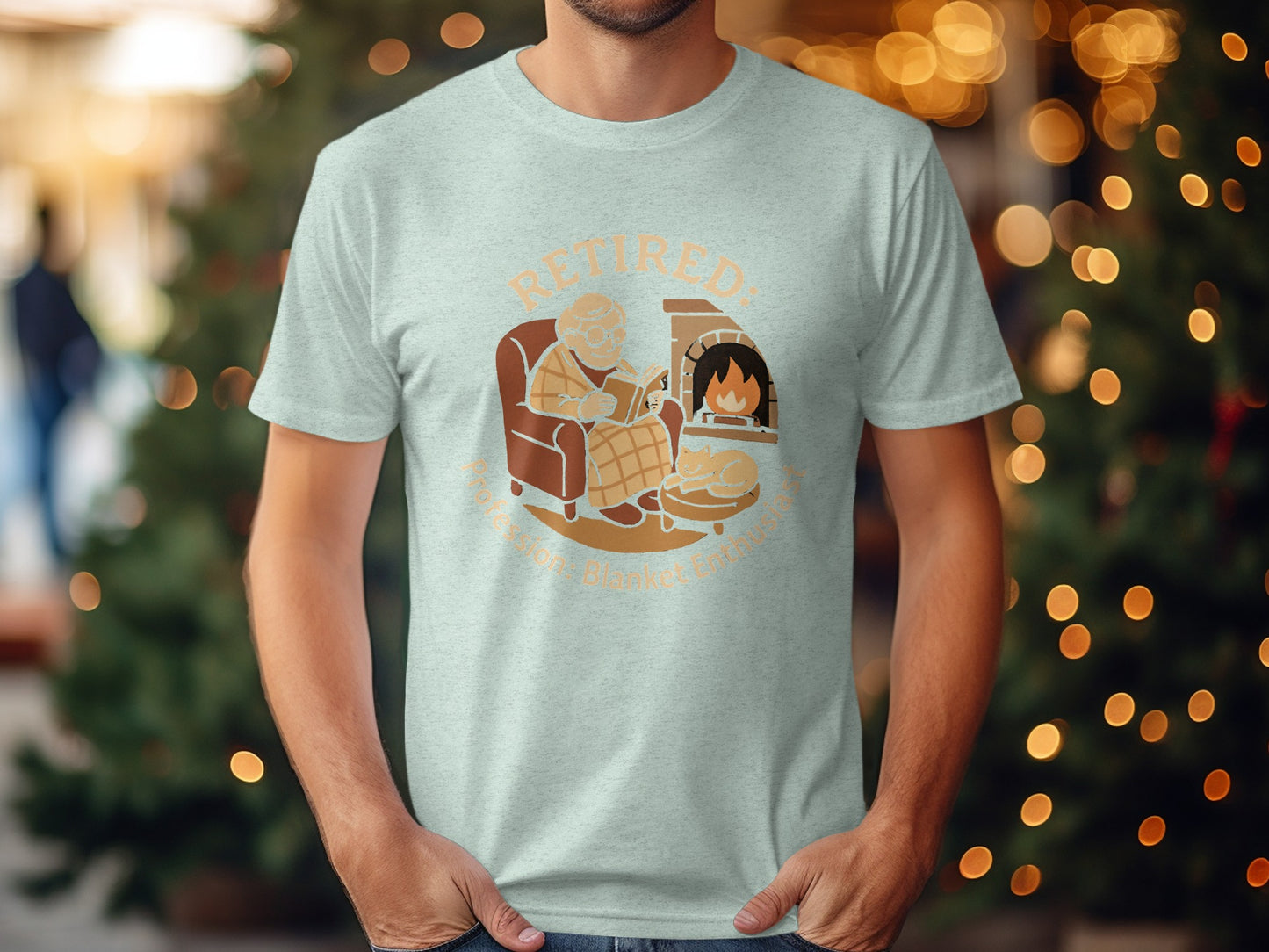 Retired Profession Blanket Enthusiast | Personalized | Perfect Soft Color Bella T-Shirts - Retiree Gifts Retirement Party