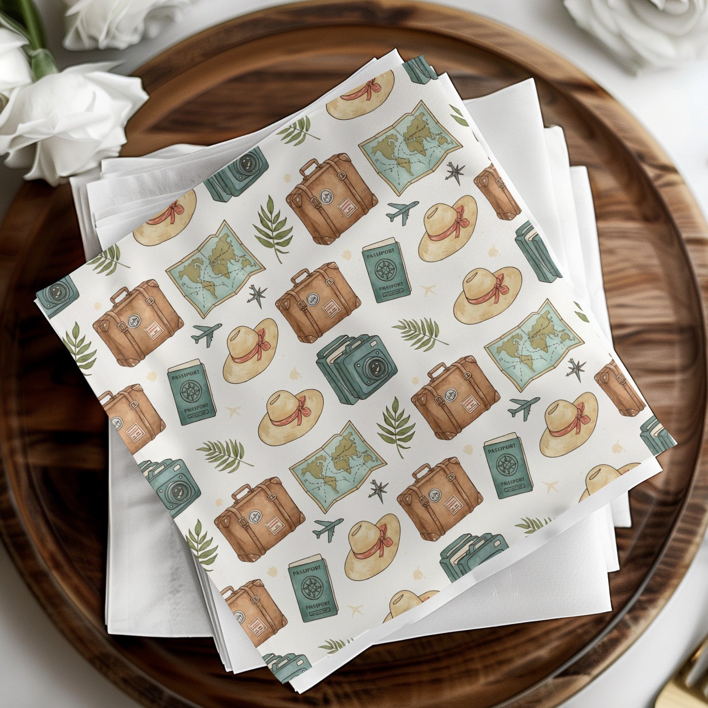 Travel Themed Printed Decorative Paper Product