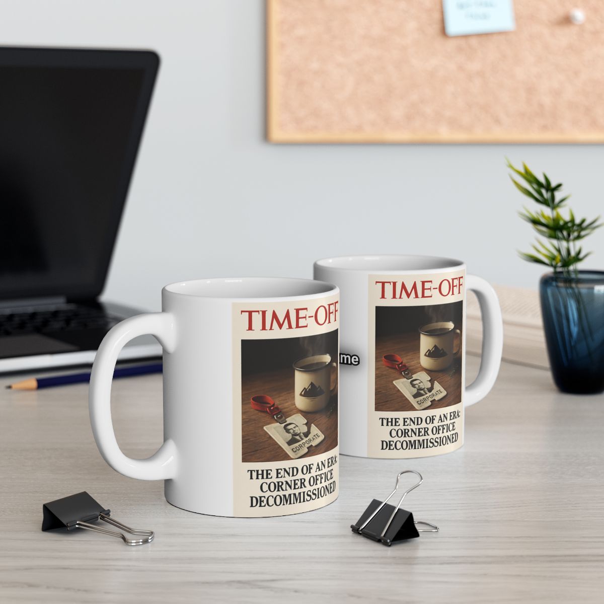 Time-Off End Of An Era Corner Office Decommissioned Mug