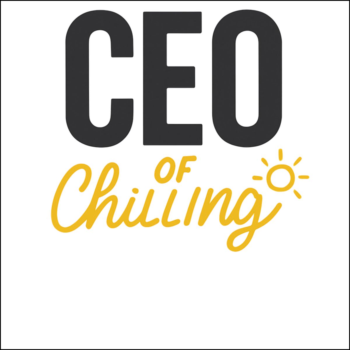 CEO of Chilling | Ideal Gift for Retirees Ornaments | Custom Cut Acrylic Ornament or Aluminum Ornament - Retiree Gifts Retirement Party