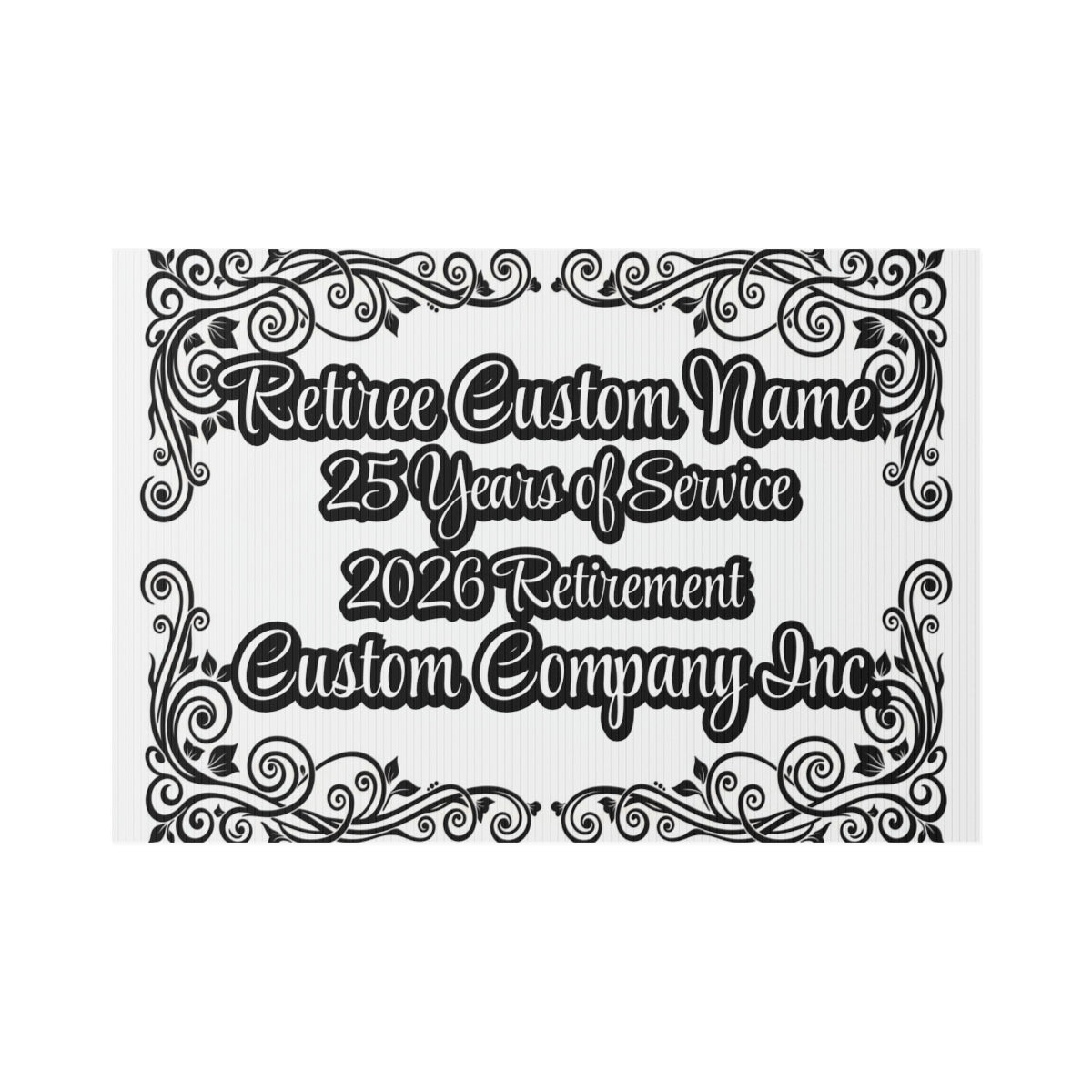 Retiree Custom Name 25 Years of Service 2026 Retirement product type