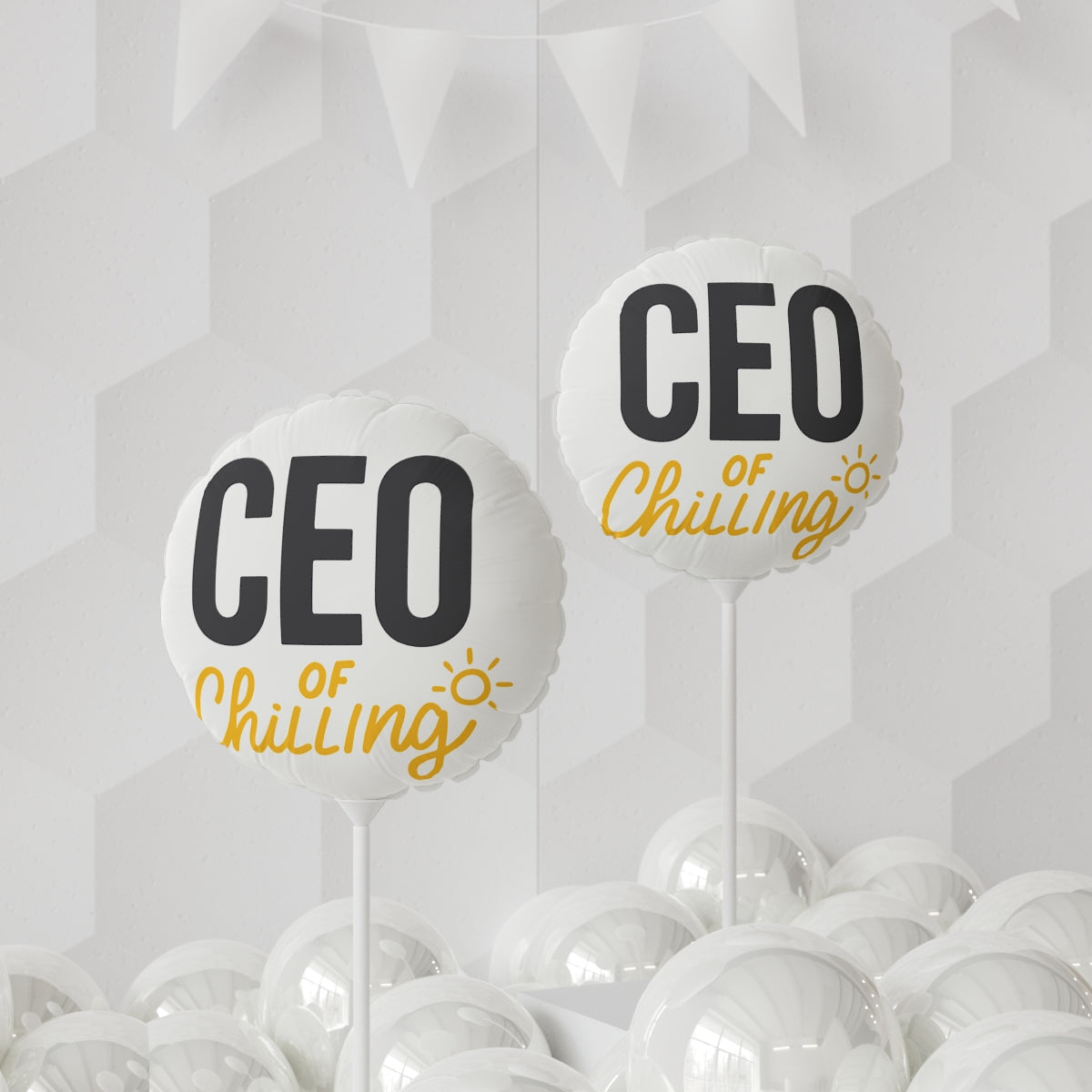 CEO of Chilling | A Retirements Dream | Personalized Mylar Ballons 11in or 22in - Retiree Gifts Retirement Party
