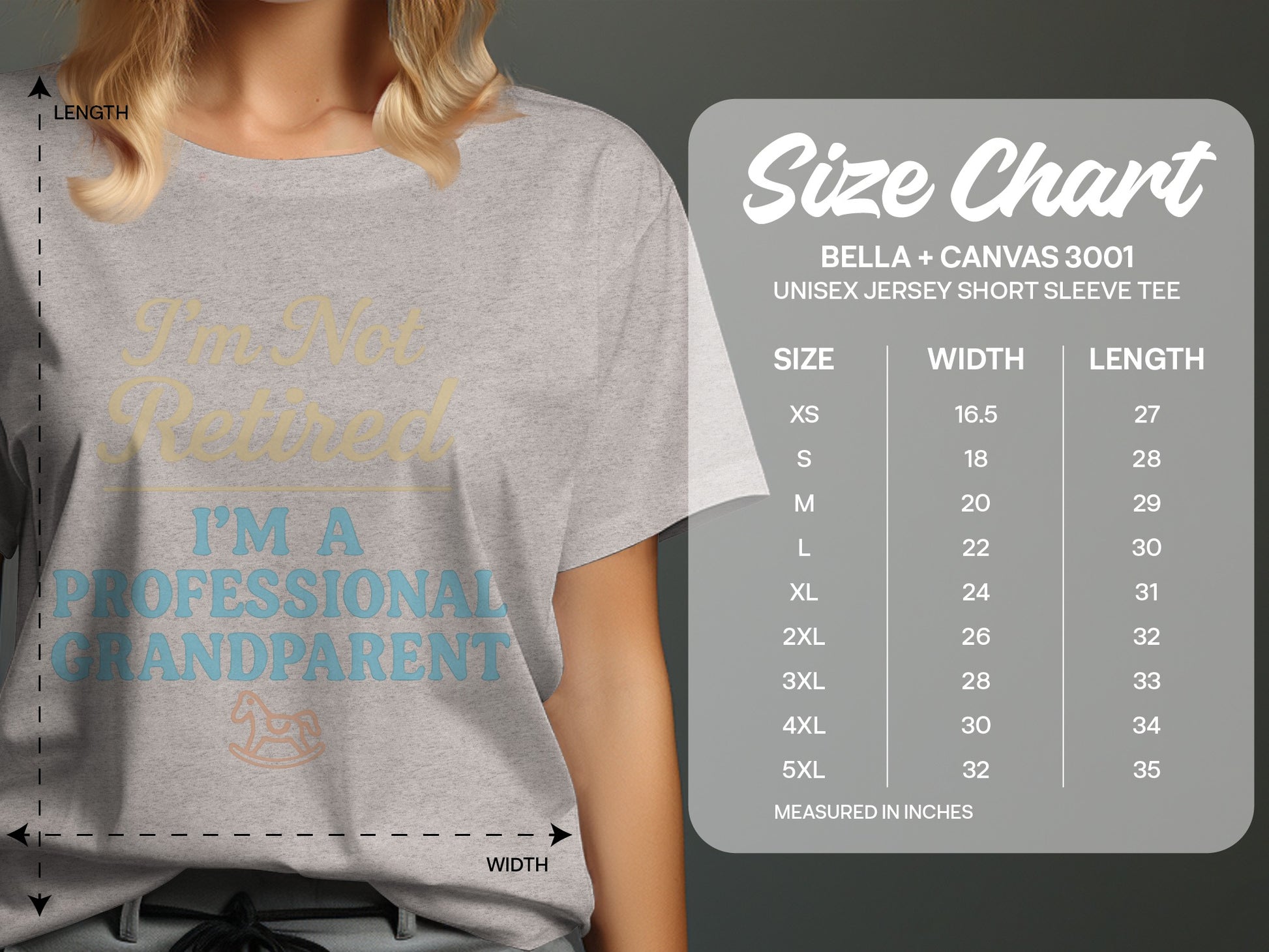 I'm Not Retired I'm A Professional Grandparent | Retirement Is Not | Perfect Gift for Grandparents Soft Color Bella T-Shirts - Retiree Gifts Retirement Party