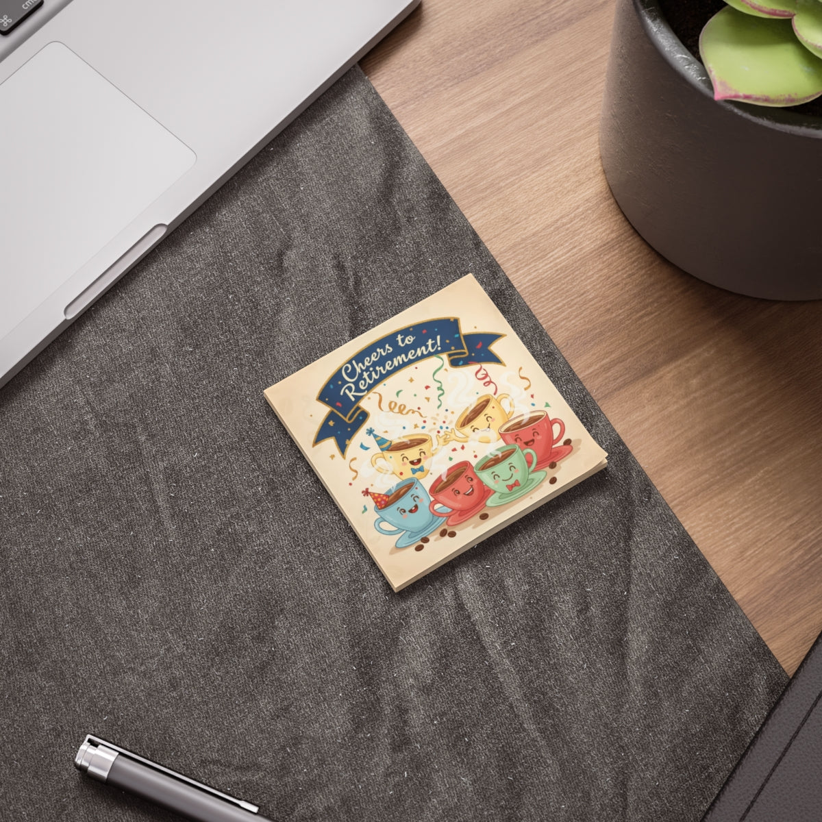 Cheerful Retirement Theme Coaster Product