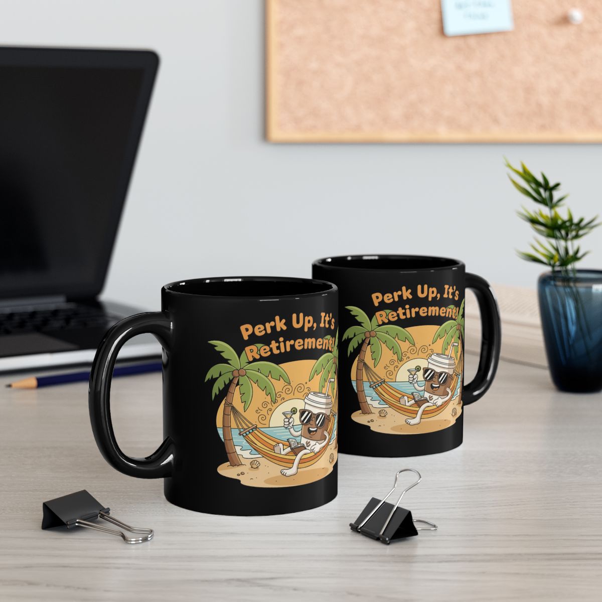 Perk Up It's Retirement Ceramic Coffee Mug Gift