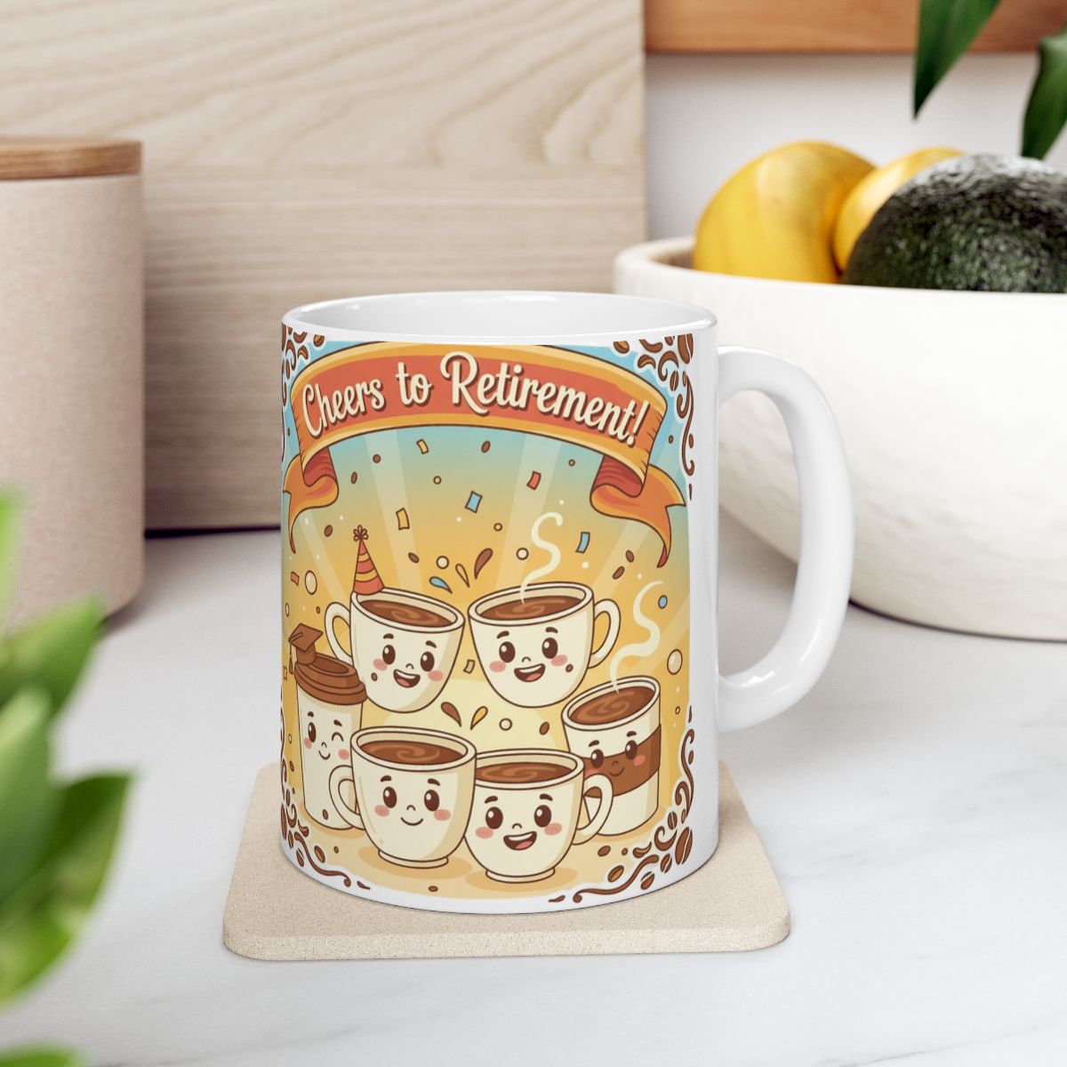 Cheers to Retirement Fun Coffee Mug for Celebrations