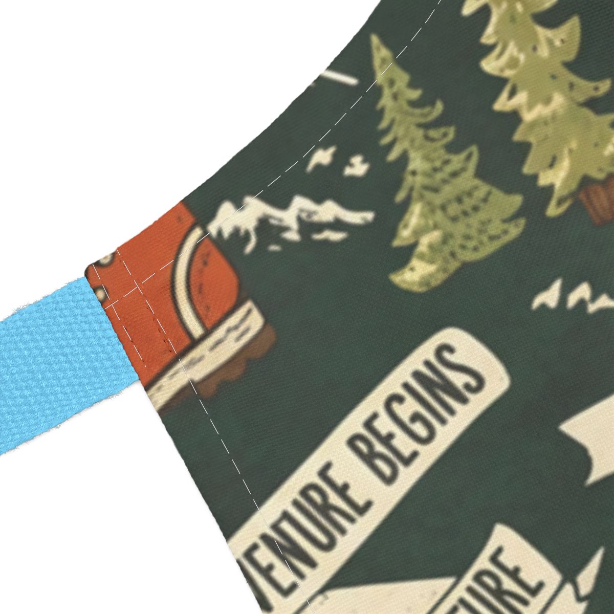 Adventure Begins Trees Camping Illustration Product
