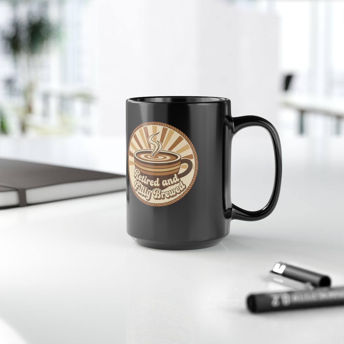 Retired and Fully Brewed Ceramic Coffee Mug product