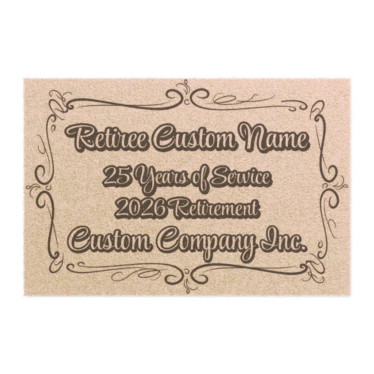 Retiree Custom Name 25 Years of Service 2026 Retirement Plaque