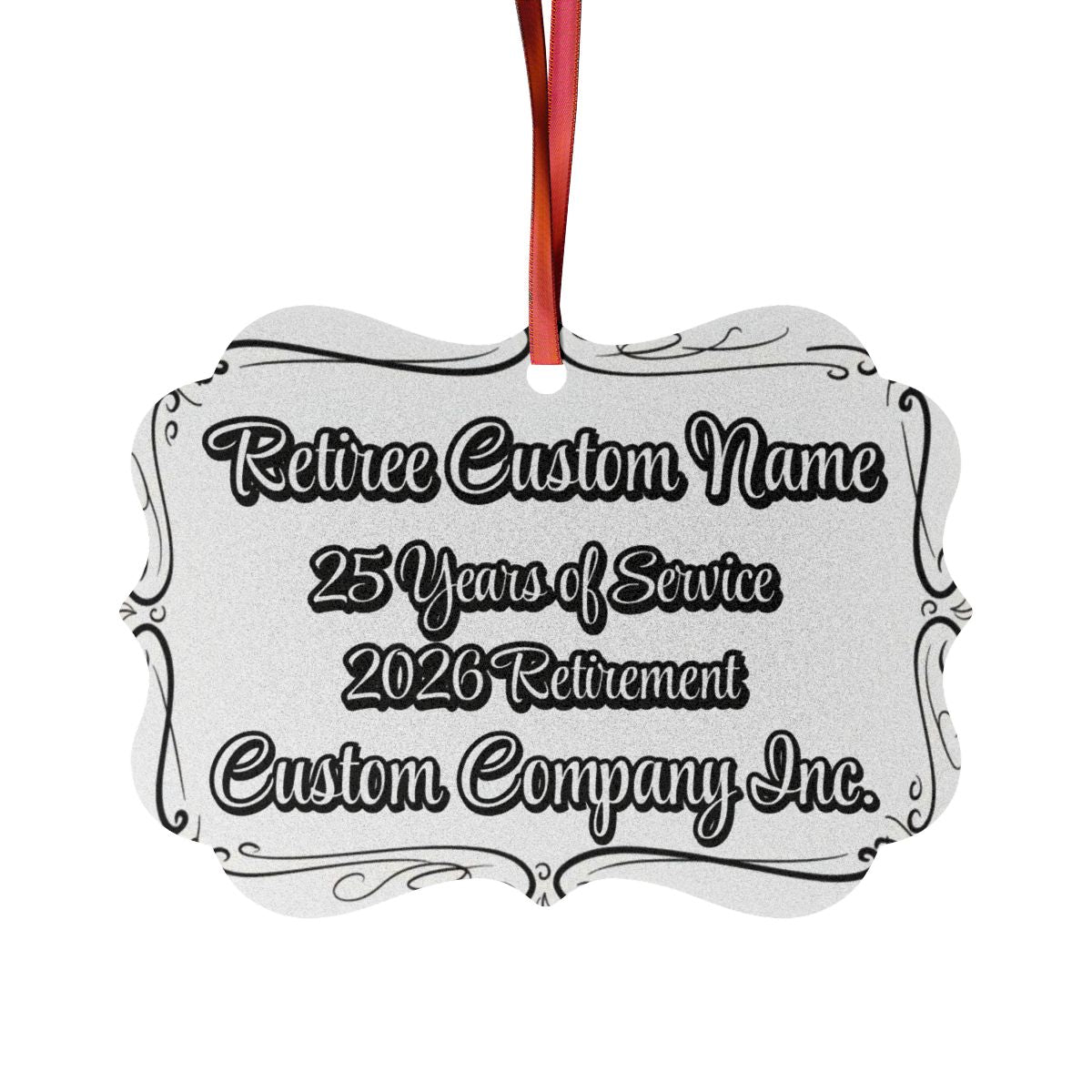 Retiree Custom Name Retirement Ornament Keepsake