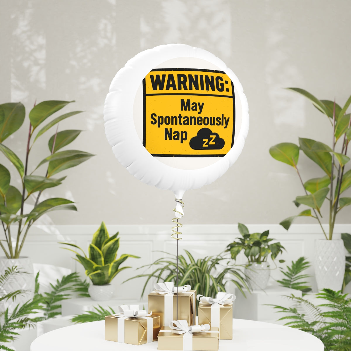 WARNING May Spontaneously Nap | Perfect Retirement Gift | Let the Napping Begin Mylar Ballons 11in or 22in - Retiree Gifts Retirement Party