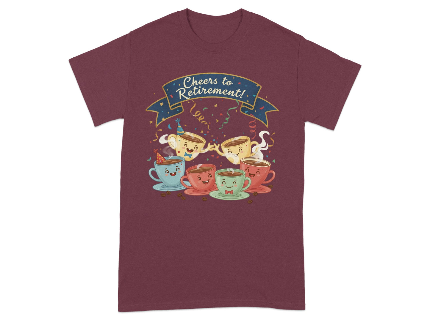 Cheers to Retirement Fun Design T-Shirt