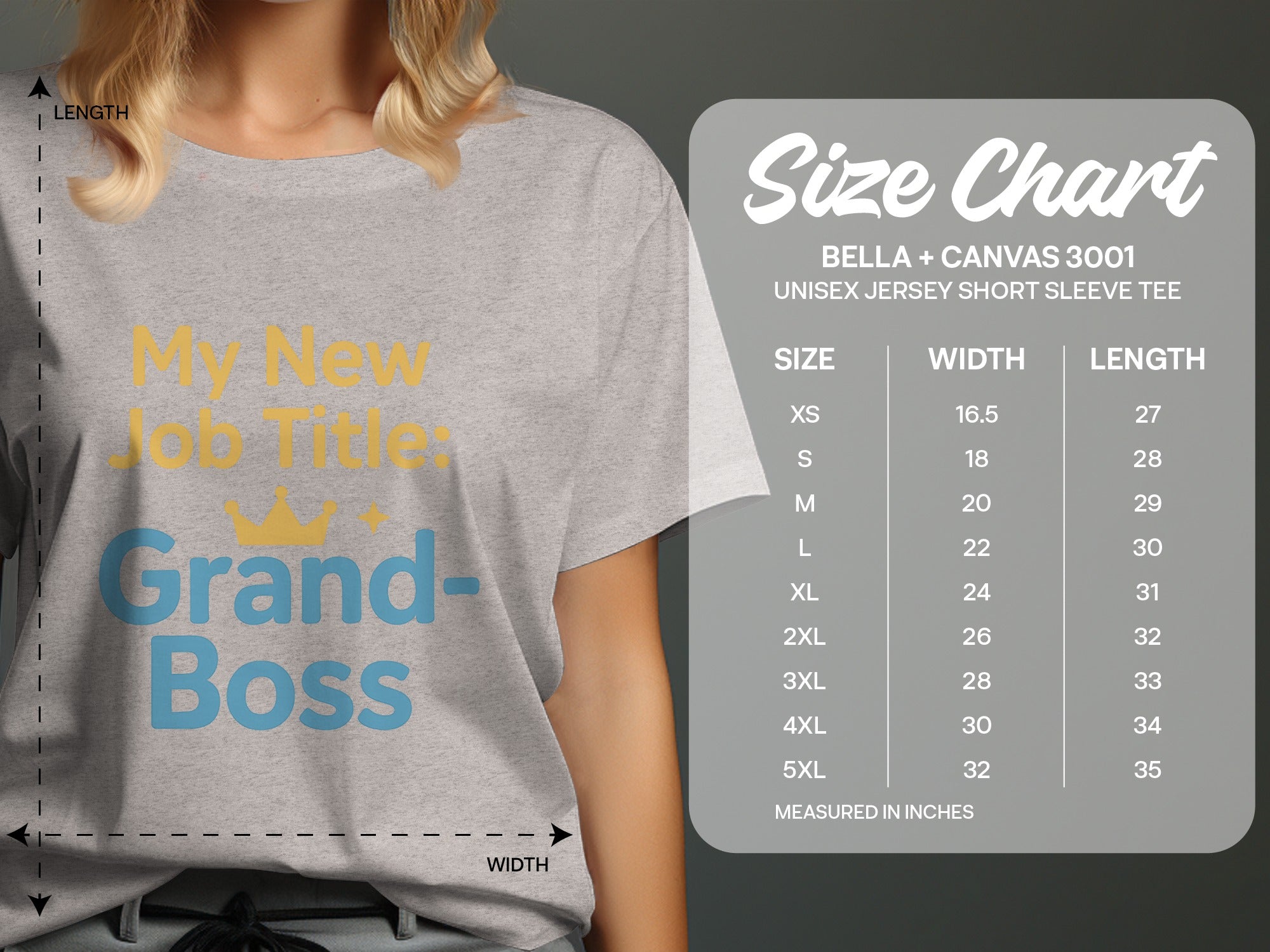 My New Job Title Grand Boss | Show off Retirement Role | Soft Color Bella T-Shirts - Retiree Gifts Retirement Party