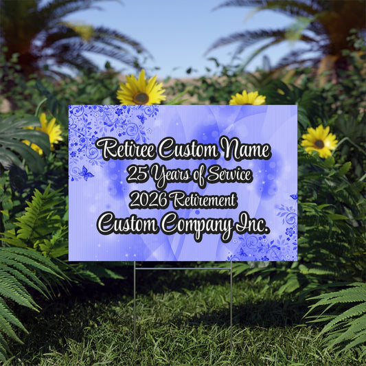 Custom Retirement Yard Sign Outdoor Display product type