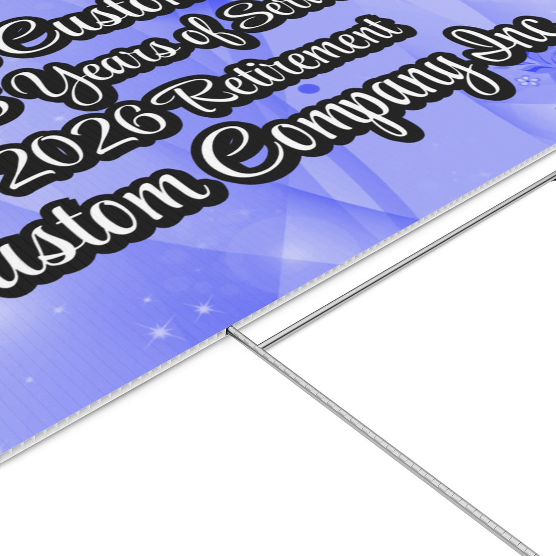 Custom Retirement Yard Sign Outdoor Display product type
