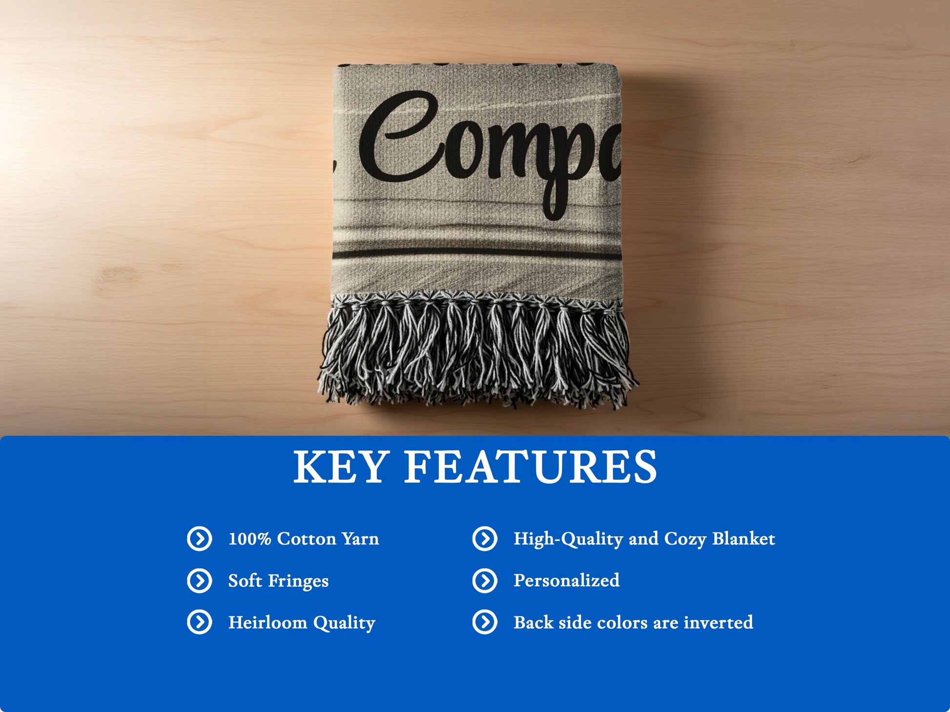 High-Quality Personalized Cozy Blanket product