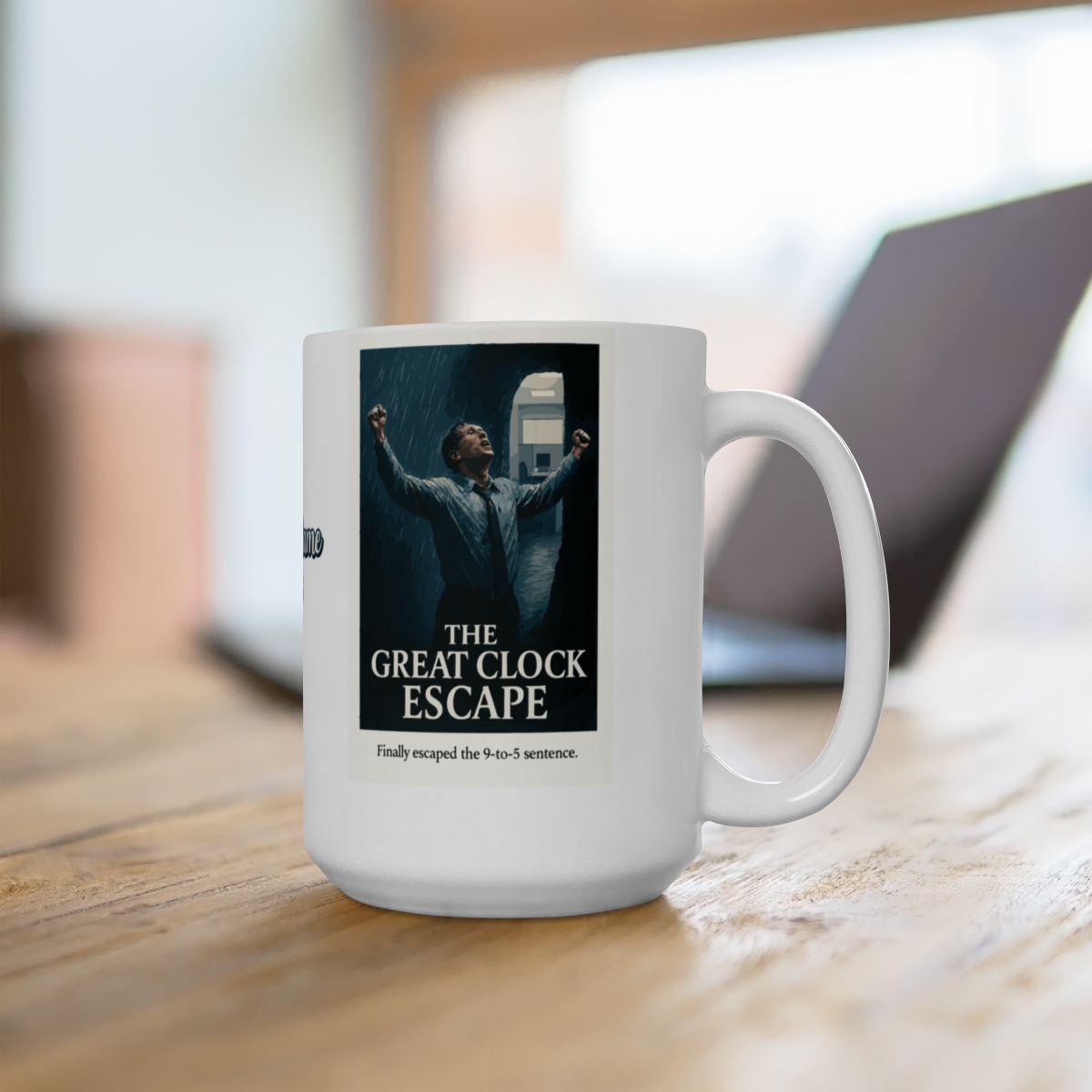 The Great Clock Escape Finally Escaped the 9 to 5 Sentence | For the Newly Retired | Celebrate Freedom Personalized Microwavable Ceramic Mugs 11oz 15oz 20o - Retiree Gifts Retirement Party
