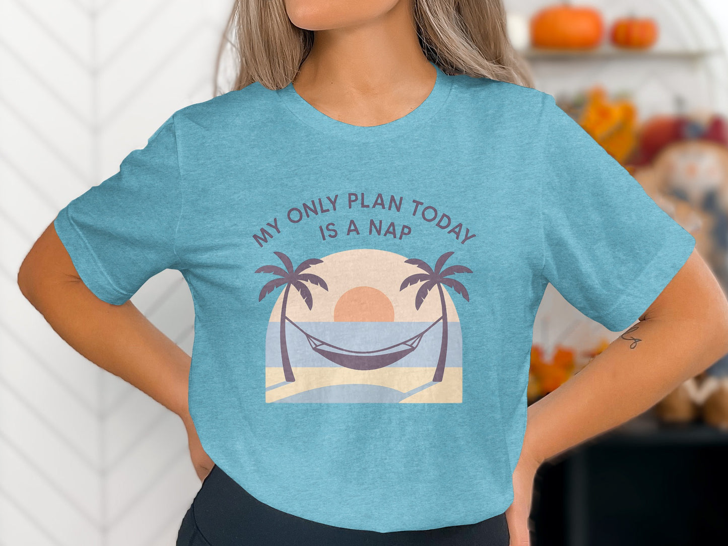 My Only Plan Today Is A Nap | Relaxing Days |Soft Color Bella T-Shirts - Retiree Gifts Retirement Party