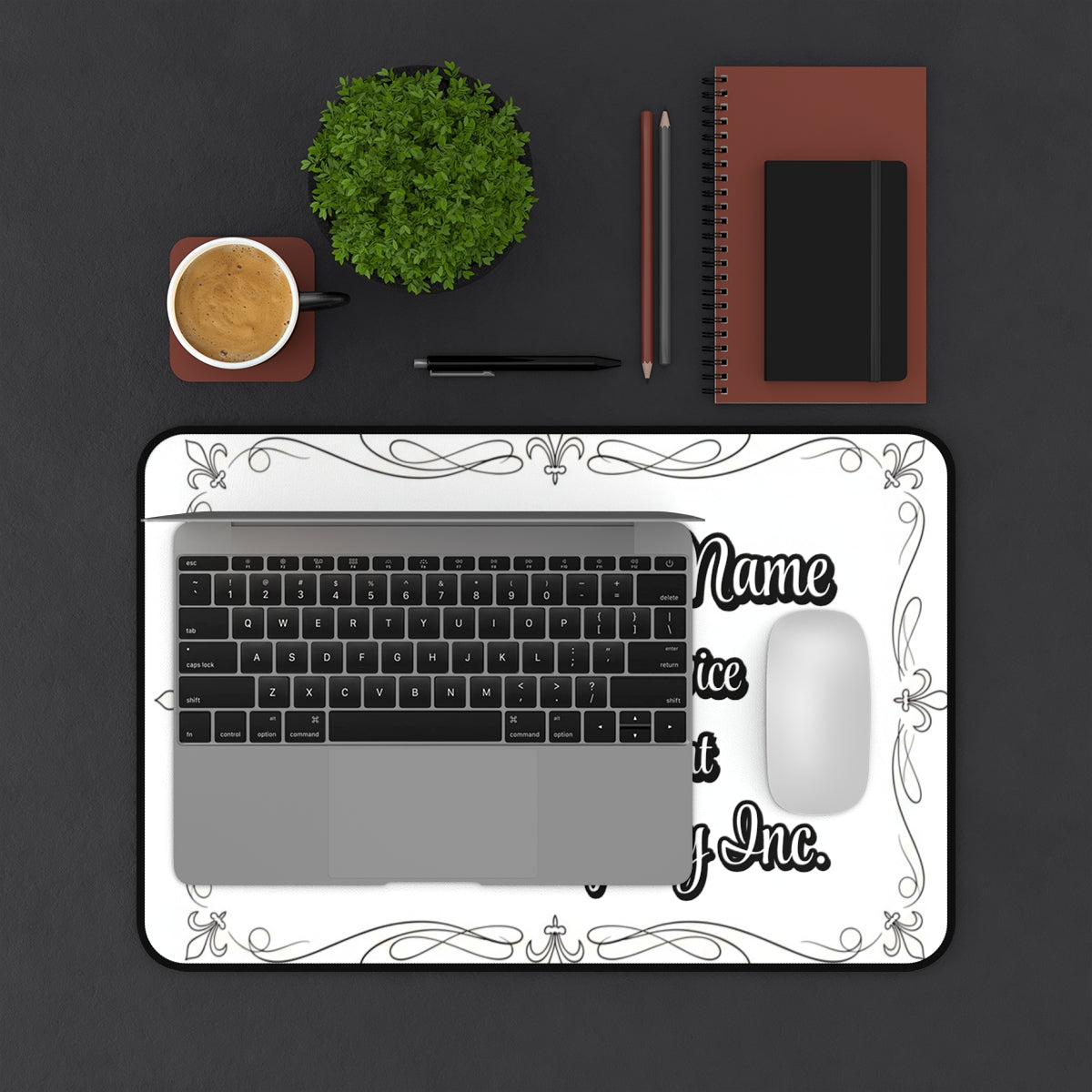Personalized Elegant Office Desk Mat Custom Design
