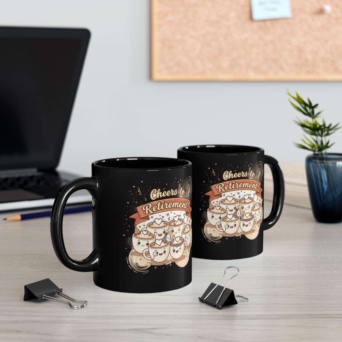 Cheers to Retirement Cat Lovers Coffee Mug