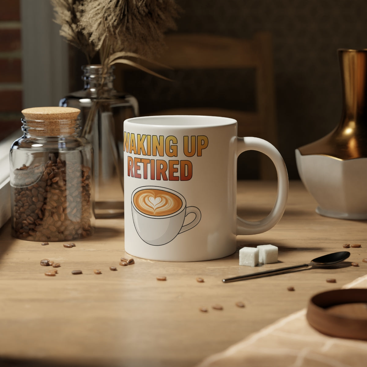 Waking Up Retired Coffee Mug for Relaxing Mornings