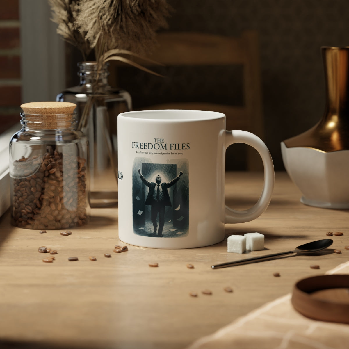 The Freedom Files Freedom was Only One Away | |Perfect retirement gifts for all Personalized Microwavable Ceramic Mugs 11oz 15oz 20o - Retiree Gifts Retirement Party