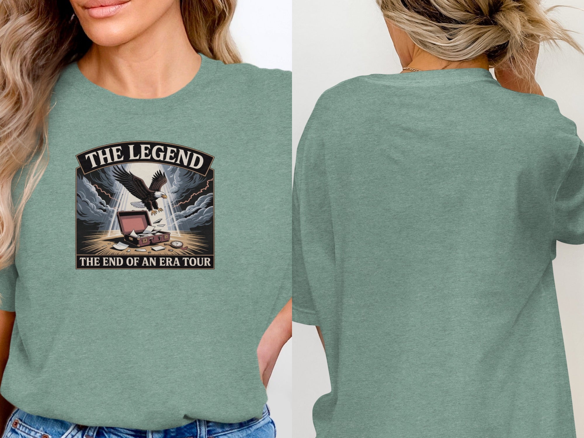 The Legend End Of An Era Tour | Retiring Gift | Soft Color Bella T-Shirts - Retiree Gifts Retirement Party