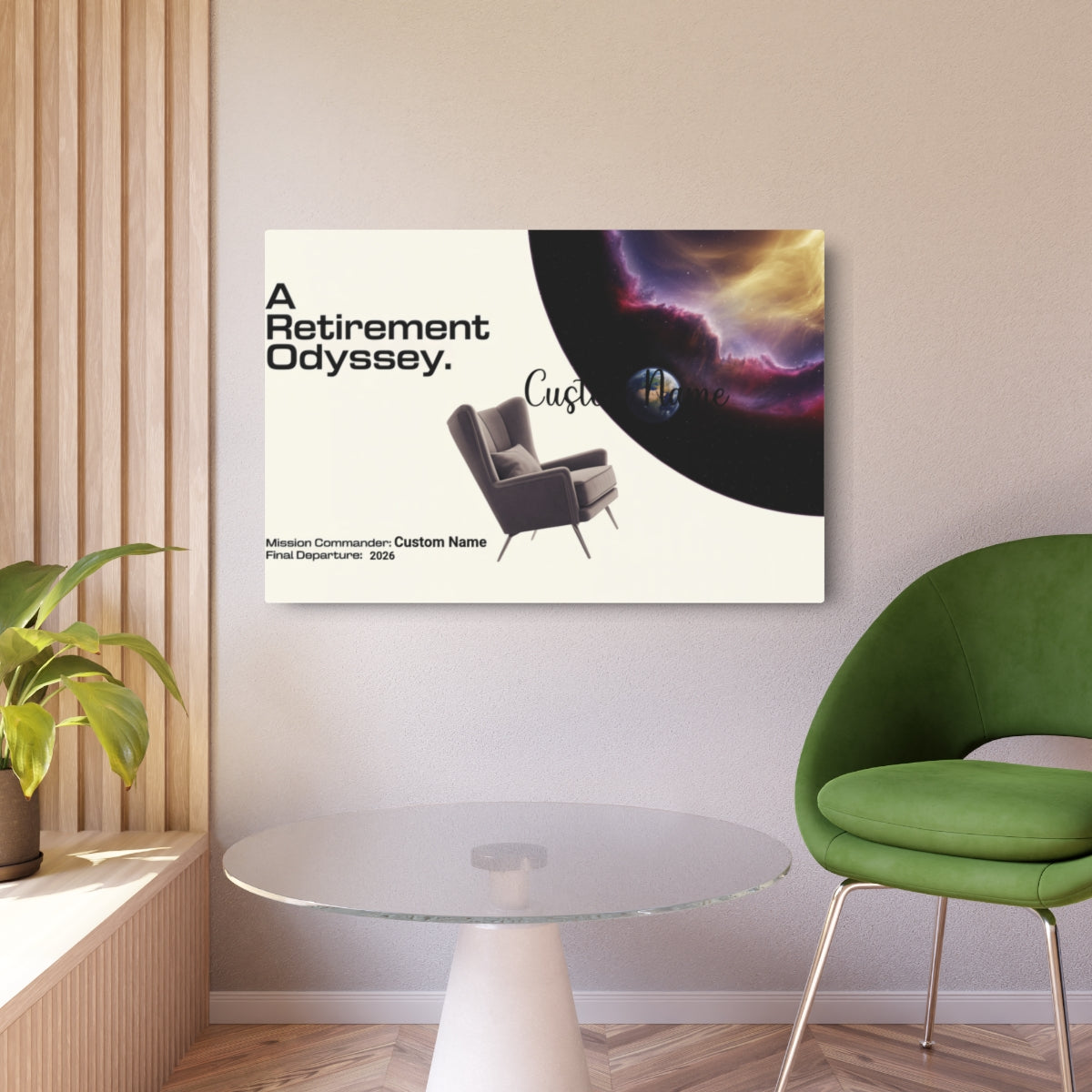 A Retirement Odyssey Personalized Metal Art Sign Gift - Retiree Gifts Retirement Party