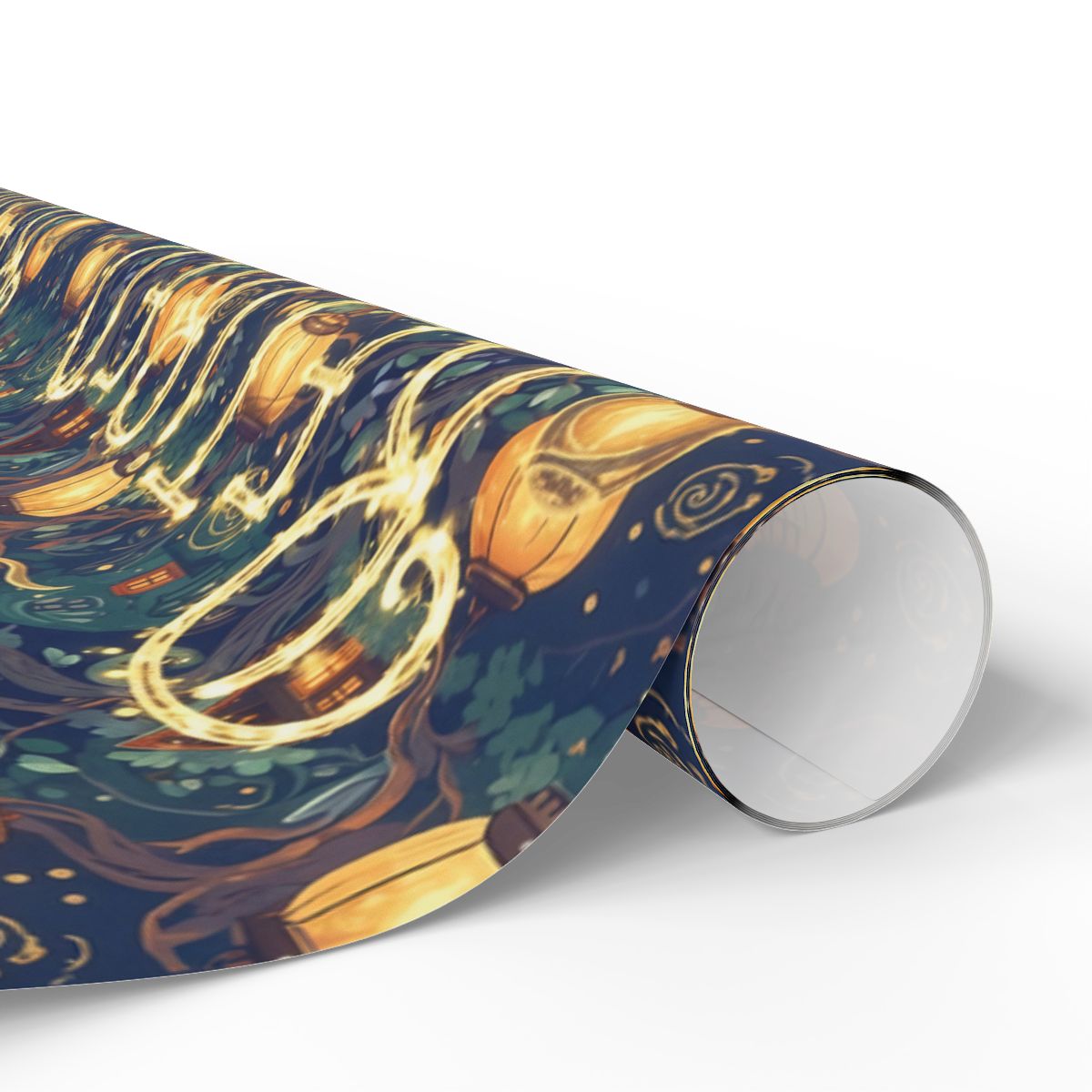 Enchanting Night Forest with Lantern Patterns product