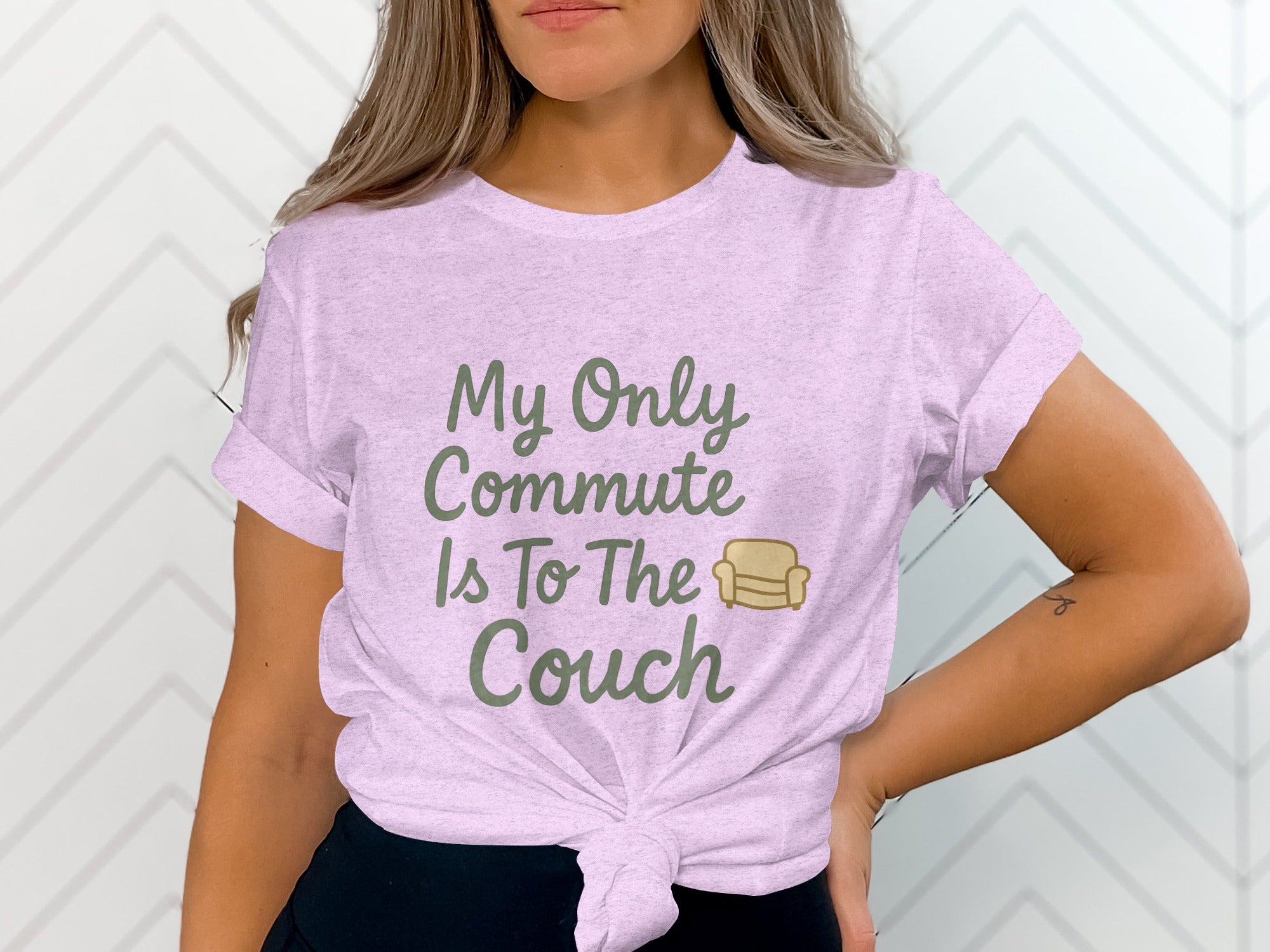 My Only Commute Is To The Couch | Retirement Life | Soft Color Bella T-Shirts - Retiree Gifts Retirement Party