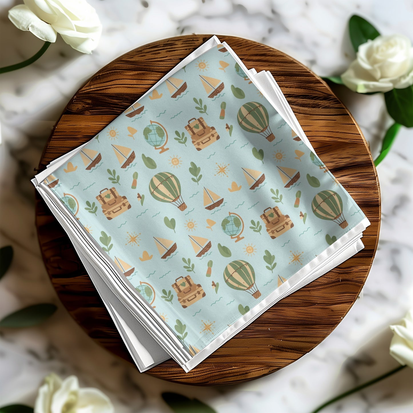 Travel Adventure Hot Air Balloons Theme Decor product