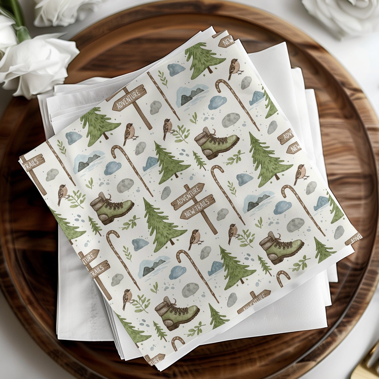 Adventure Trail Themed Decorative Paper Product