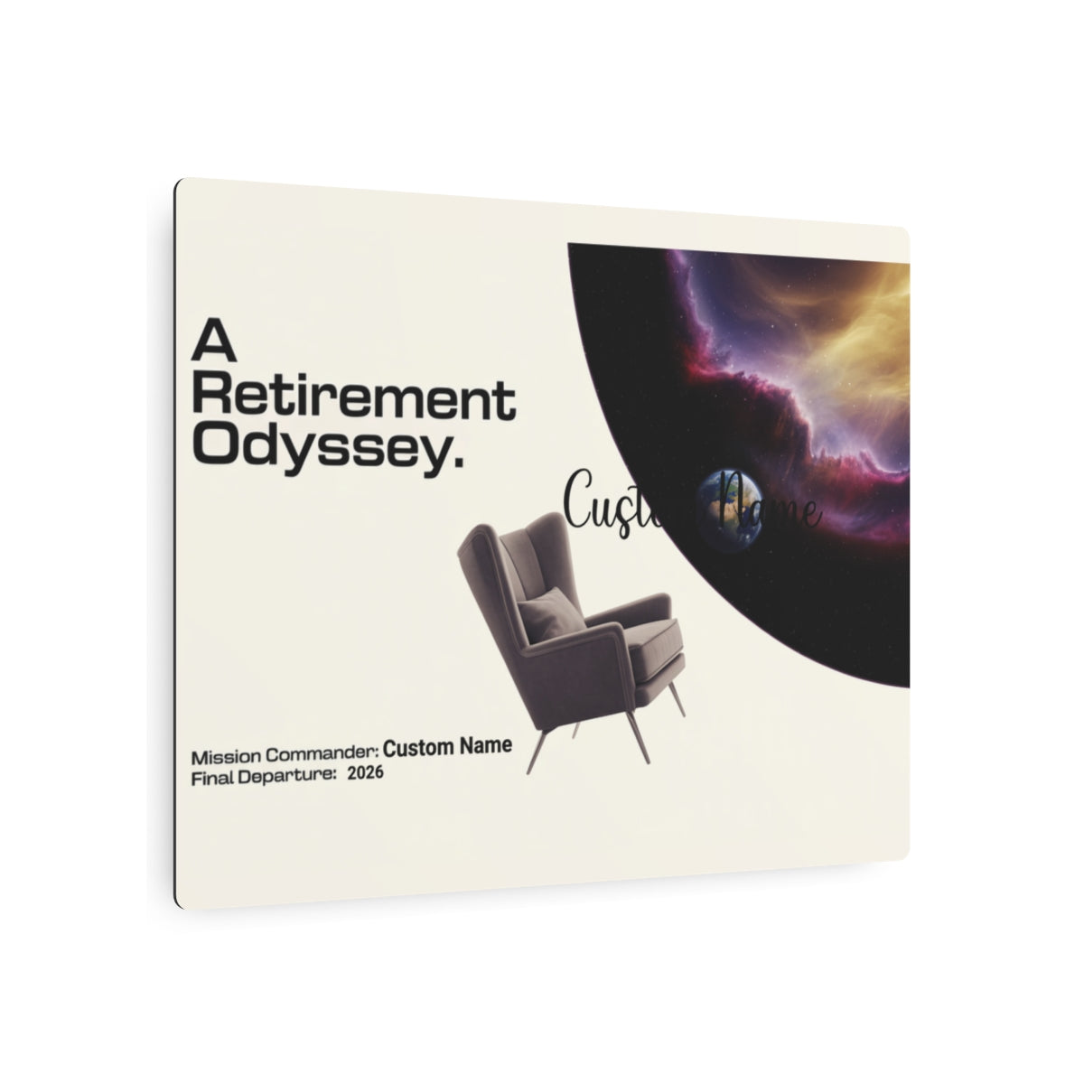 A Retirement Odyssey Personalized Metal Art Sign Gift - Retiree Gifts Retirement Party