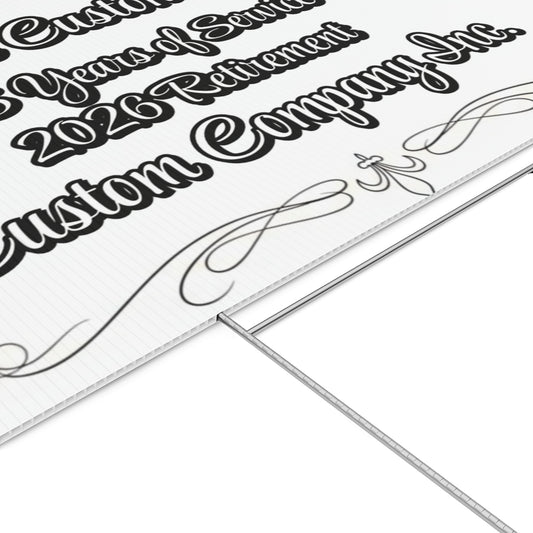 Custom Retirement 2026 Sign 35 Years of Service product type