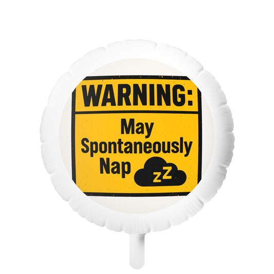 WARNING May Spontaneously Nap | Perfect Retirement Gift | Let the Napping Begin Mylar Ballons 11in or 22in - Retiree Gifts Retirement Party