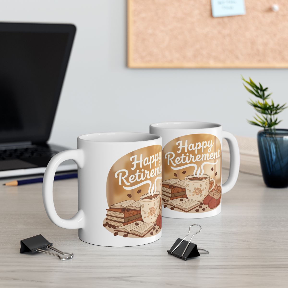 Happy Retirement Coffee Mug for Celebratory Moments