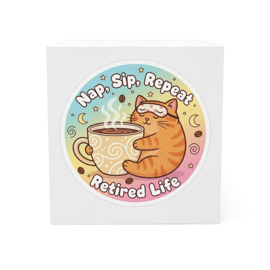 Nap Sip Repeat Retired Life Cat Lover Gift Box
