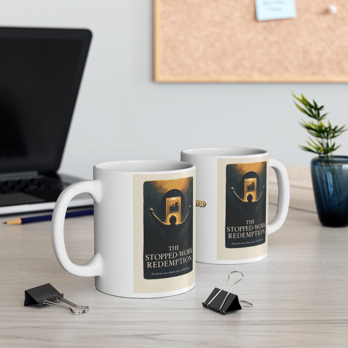 The Stopped Work Redemption | Freedom was always just a 401k Away | Personalized Microwavable Ceramic Mugs 11oz 15oz 20o - Retiree Gifts Retirement Party