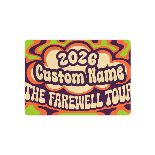 Personalized The Farewell Tour Retirement Metal Art Sign - Retiree Gifts Retirement Party