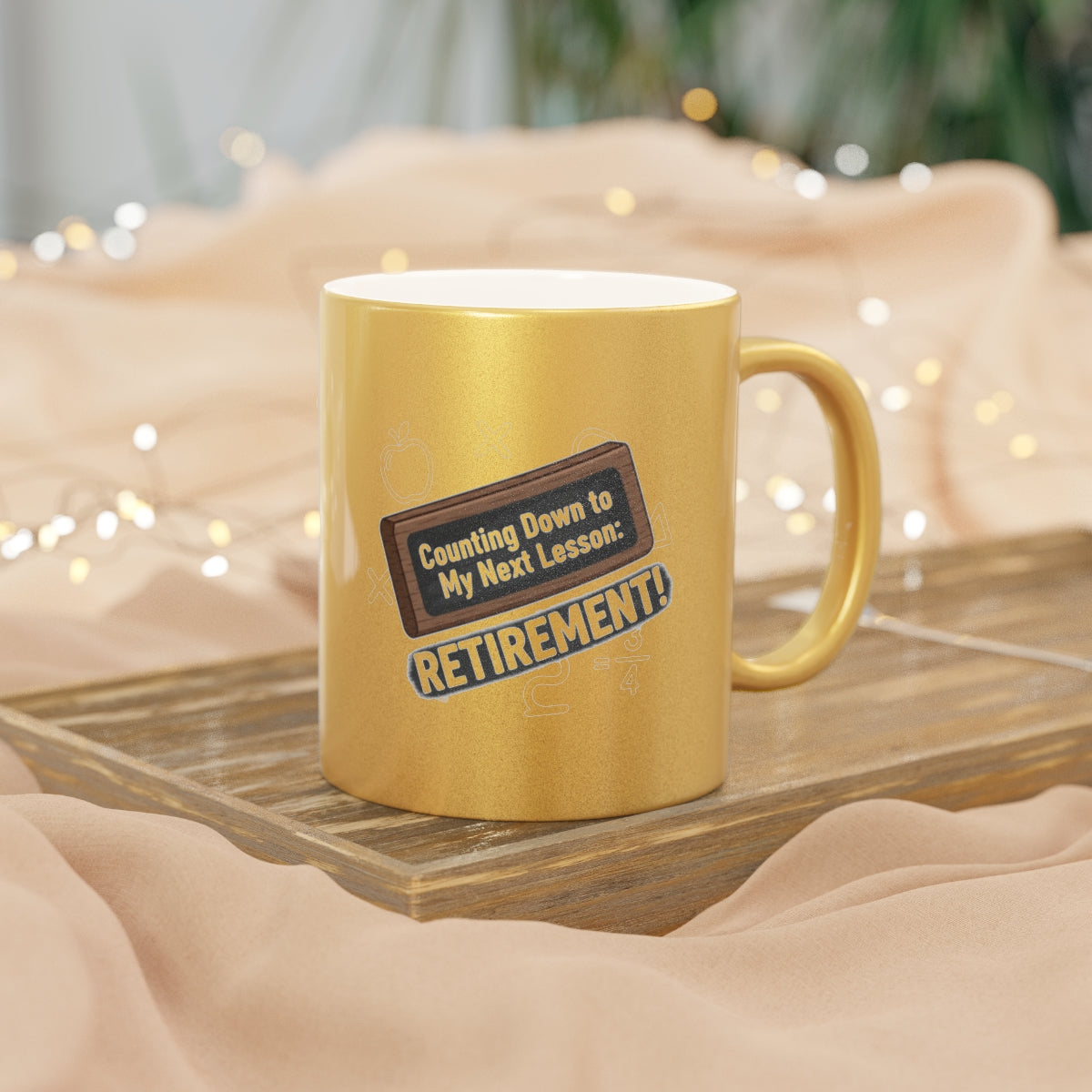 Counting Down to My Next Lesson | Retirement Gold Silver Black or Access Mugs - Retiree Gifts Retirement Party