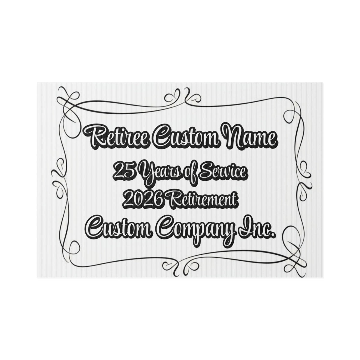 Retiree Custom Name 25 Years of Service Retirement product