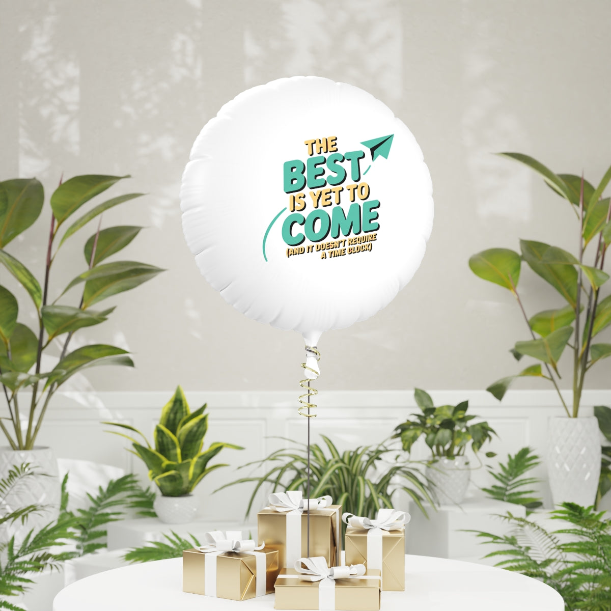 The Best is Yet to Come 22in or 11in Mylar Ballons - Retiree Gifts Retirement Party